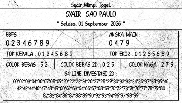 Prediksi Sao Paulo