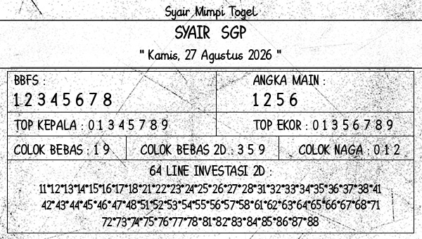 Prediksi SGP
