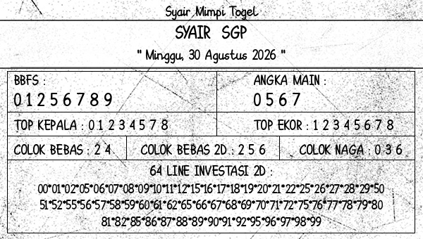 Prediksi SGP