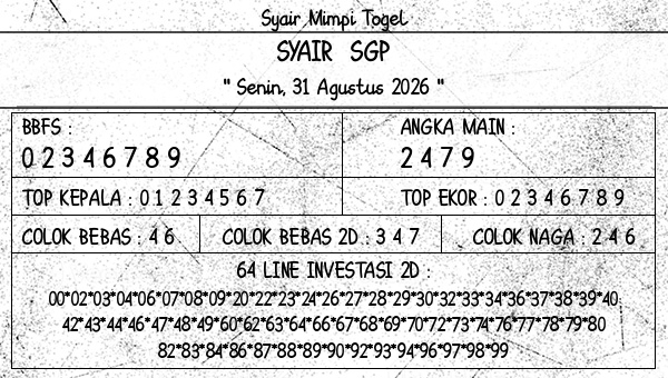 Prediksi SGP