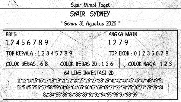 Prediksi Sydney