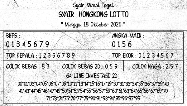 Prediksi Hongkong Lotto