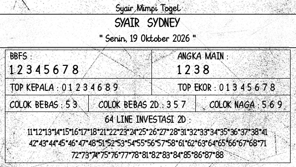 Prediksi Sydney