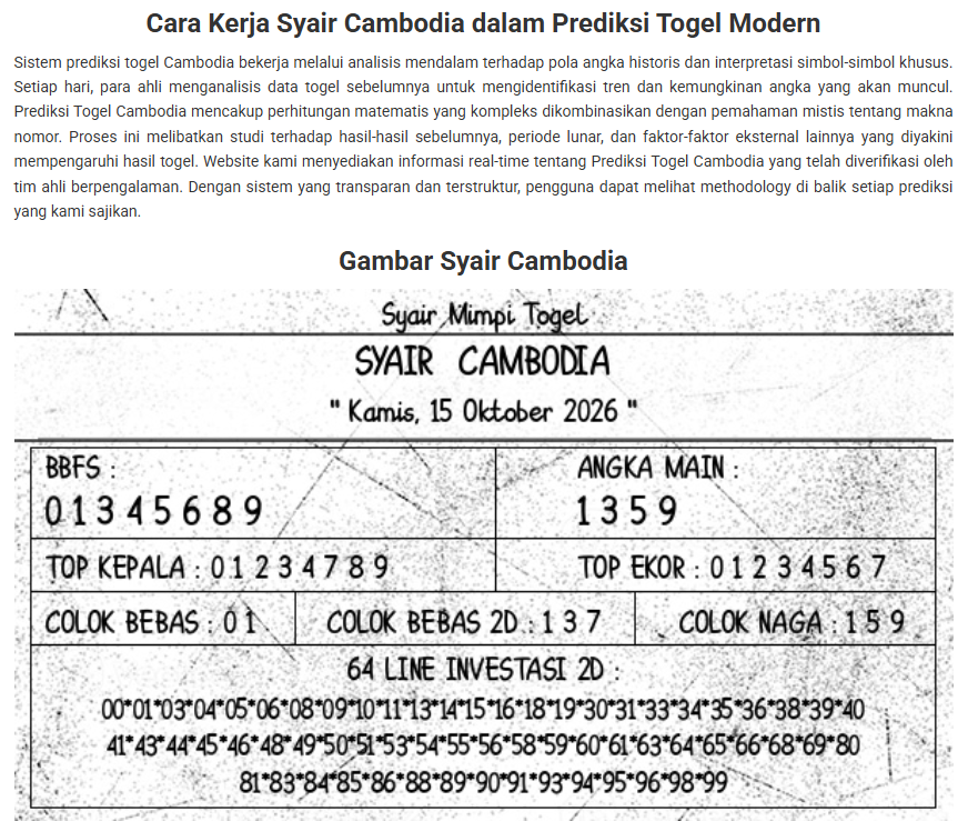 Syair Cambodia